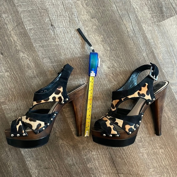 Christian Dior Leopard and Wood Heels - Picture 9 of 16